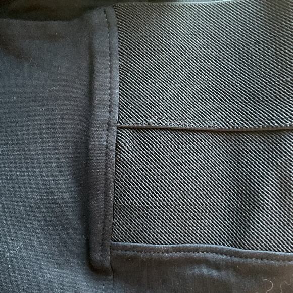 Active USA Black Stretch Ponte Knit W/Elastic Side Panels Pants Legging Plus 2XL - Picture 3 of 8